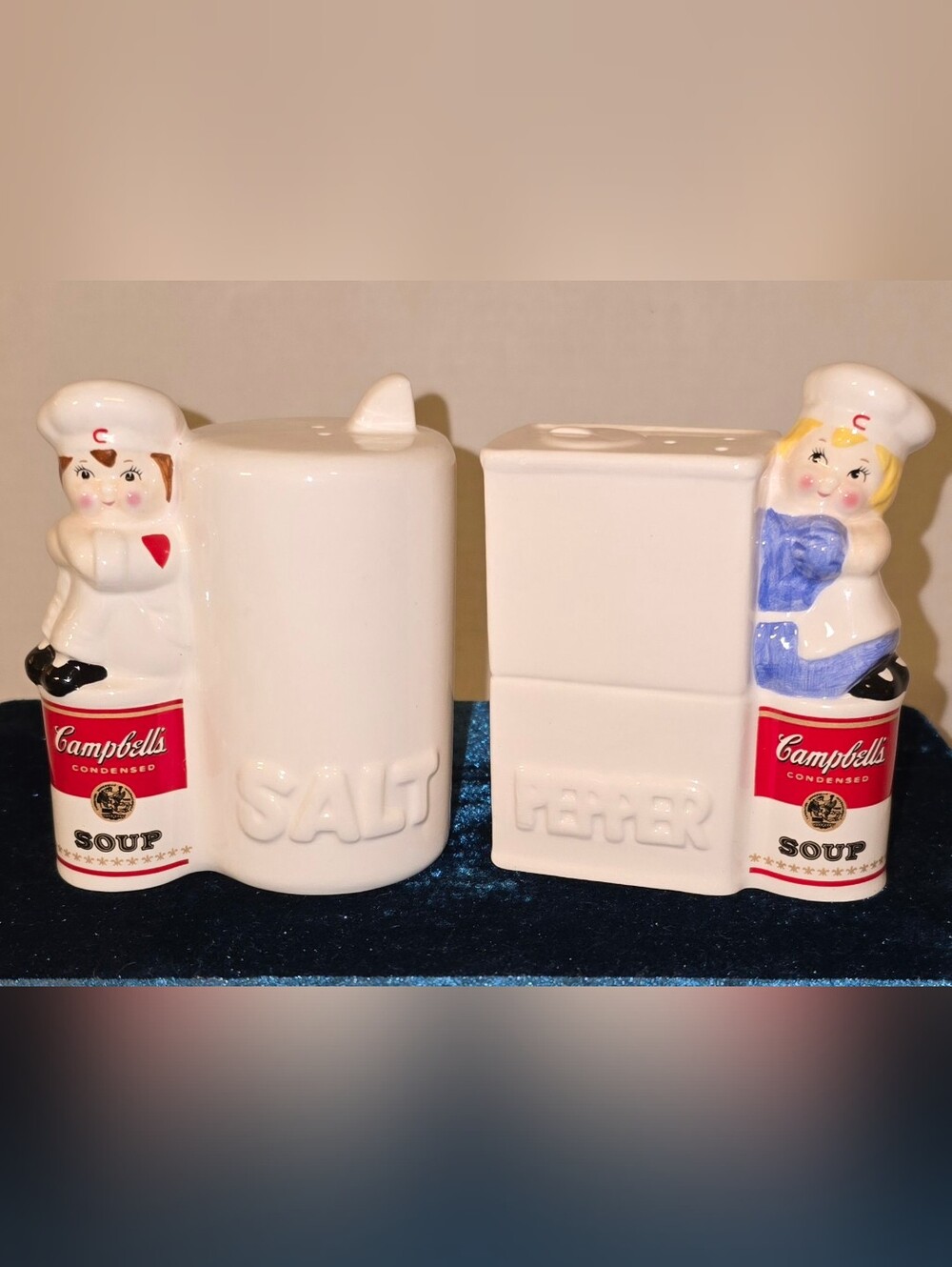 Vintage 1996 Campbell's Soup Kids Salt & Pepper Shaker Set